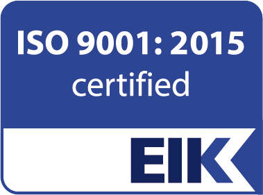 EIK: ISO 9001:2015 certified